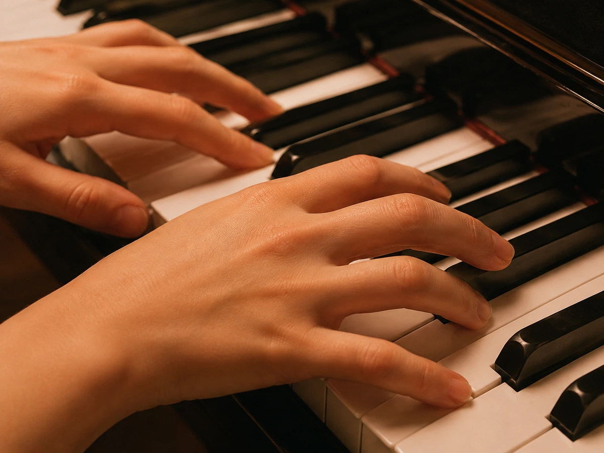 音楽教室の講師と生徒